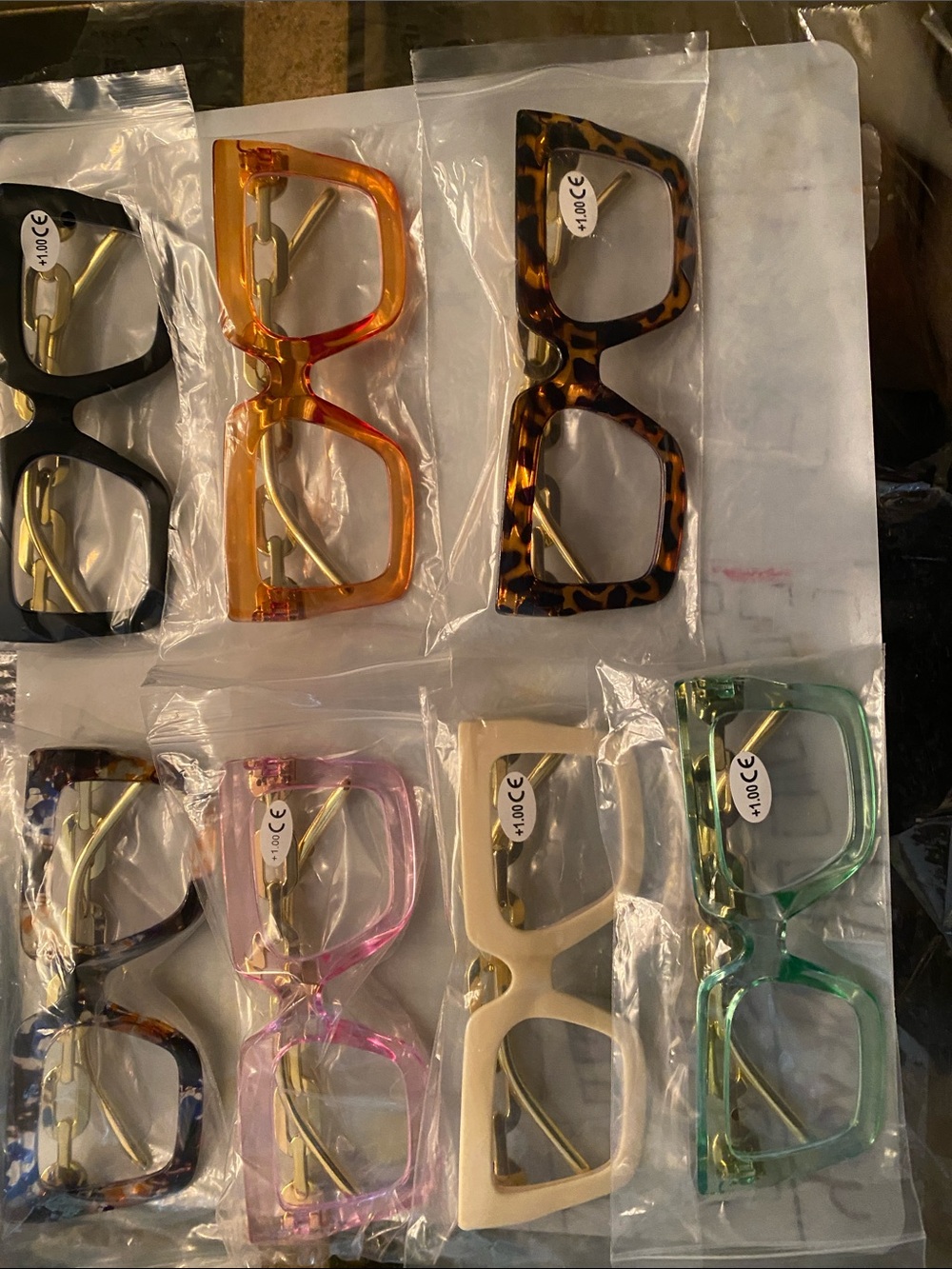 Assorted Chunky Square Fashion Glasses - Multiple Colors